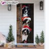 Border Collie Christmas Door Cover –…