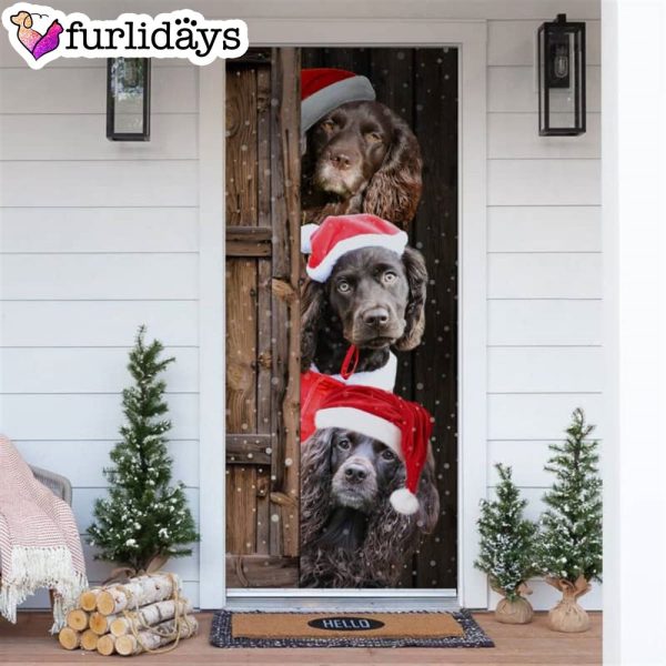 Boykin Spaniel Christmas Door Cover – Xmas Gifts For Pet Lovers – Christmas Gift For Friends