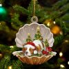 Brittany Spaniel3 – Sleeping Pearl in Christmas Two Sided Ornament – Christmas Ornaments For Dog Lovers