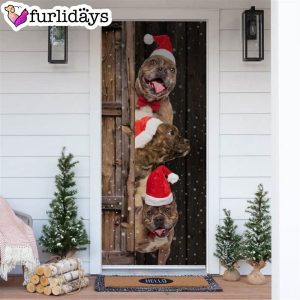 Bully Christmas Door Cover Xmas Gifts For Pet Lovers Christmas Gift For Friends