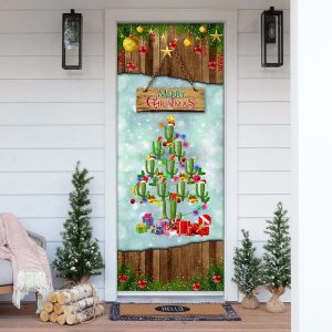Cactus Christmas Tree Door Cover –…