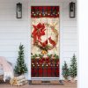 Cardinal Merry Christmas Door Cover – Cardinal Christmas Decor  – Unique Gifts Doorcover