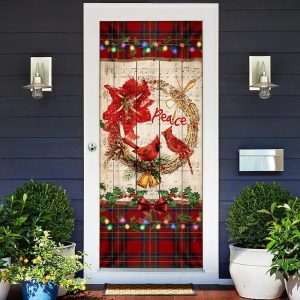 Cardinal Peace Christmas Door Cover Unique Gifts Doorcover Unique Gifts Doorcover 2