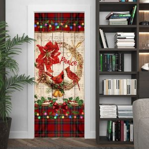 Cardinal Peace Christmas Door Cover Unique Gifts Doorcover Unique Gifts Doorcover 4