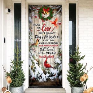 Cardinals Christmas Door Cover – Cardinal…