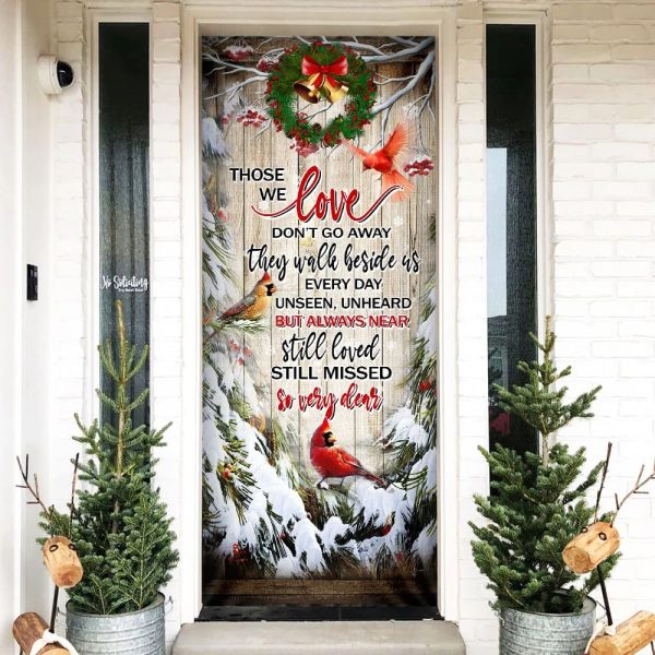 Cardinals Christmas Door Cover – Cardinal Christmas Decor – Christmas Door Cover Decorations – Unique Gifts Doorcover