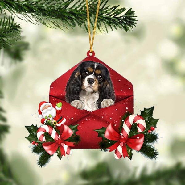 Cavalier King Charles Spaniel Christmas Letter Ornament – Car Ornament – Gifts For Pet Owners