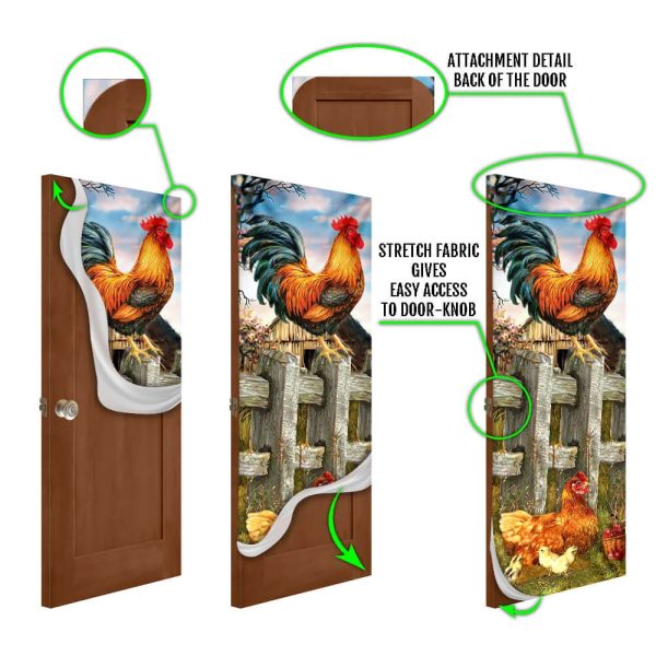 Chicken Family Door Cover Chicken Coops – Unique Gifts Doorcover