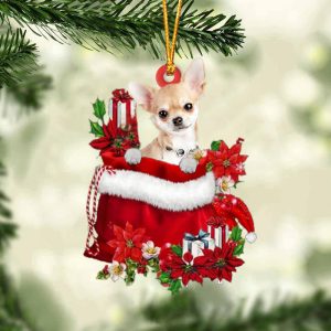 Chihuahua 2 In Gift Bag Christmas…