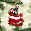 Chihuahua 3 In Gift Bag Christmas Ornament – Car Ornaments – Gift For Dog Lovers