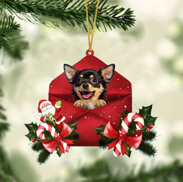 Chihuahua Christmas Letter Ornament – Car Ornament – Gifts For Pet Owners