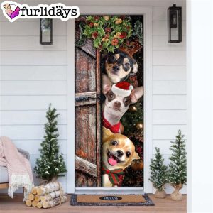 Chihuahua Door Cover Xmas Outdoor Decoration Gifts For Dog Lovers Housewarming Gifts 6