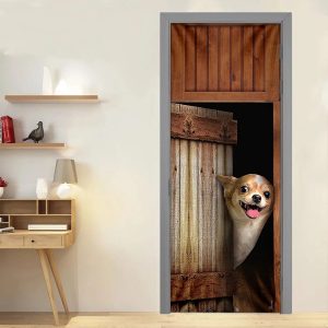 Chihuahua Vintage Door Cover Xmas Outdoor Decoration Gifts For Dog Lovers Housewarming Gifts 4