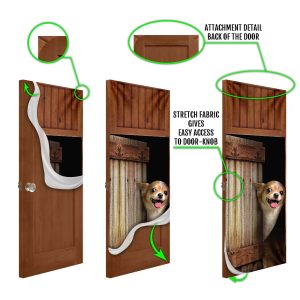 Chihuahua Vintage Door Cover Xmas Outdoor Decoration Gifts For Dog Lovers Housewarming Gifts 5