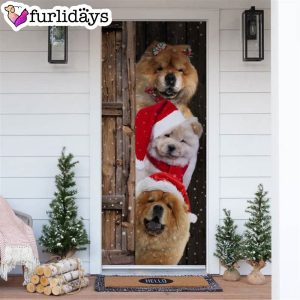 Chow Chow Christmas Door Cover Xmas Gifts For Pet Lovers Christmas Gift For Friends