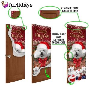 Christmas Begins With Bichon Frise Door…