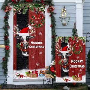 Christmas Farm Door Cover And Banner Home Decor Moorry Christmas Christmas Outdoor Decoration 3