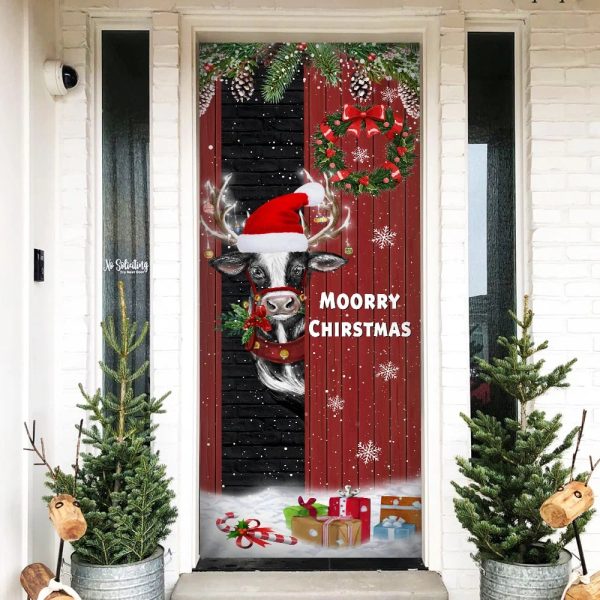 Christmas Farm Door Cover Moorry Christmas – Door Christmas Cover – Christmas Outdoor Decoration – Unique Gifts Doorcover