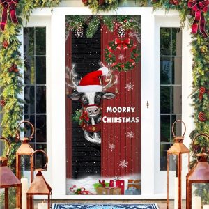 Christmas Farm Door Cover Moorry Christmas Door Christmas Cover Christmas Outdoor Decoration Unique Gifts Doorcover 3