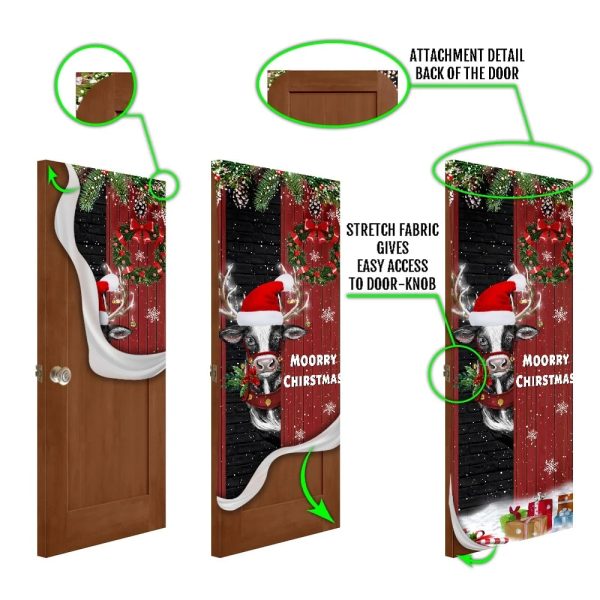 Christmas Farm Door Cover Moorry Christmas – Door Christmas Cover – Christmas Outdoor Decoration – Unique Gifts Doorcover