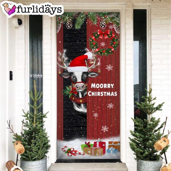 Christmas Farm Door Cover Moorry Christmas – Door Christmas Cover – Christmas Outdoor Decoration – Unique Gifts Doorcover