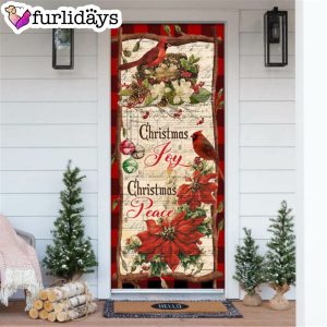 Christmas Joy Christmas Peace Door Cover Christmas Outdoor Decoration Unique Gifts Doorcover 6