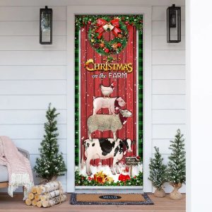 Christmas On The Farm Cattle Door…