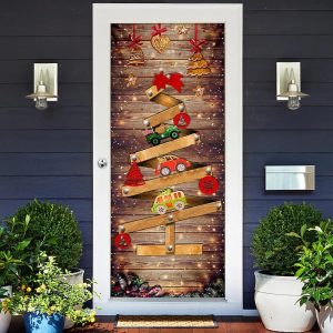 Christmas Tree Door Cover Memories Door Christmas Cover Christmas Outdoor Decoration Unique Gifts Doorcover 3