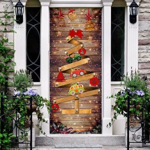 Christmas Tree Door Cover Memories Door Christmas Cover Christmas Outdoor Decoration Unique Gifts Doorcover 4