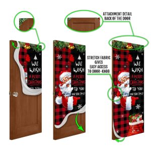 Christmas We Wish You A Merry Christmas To You And Your Family Christmas Outdoor Decoration Unique Gifts Doorcover 5