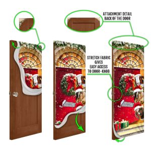 Christmas With My Herd Goat Cattle Farmer Door Cover Door Christmas Cover Christmas Outdoor Decoration 6