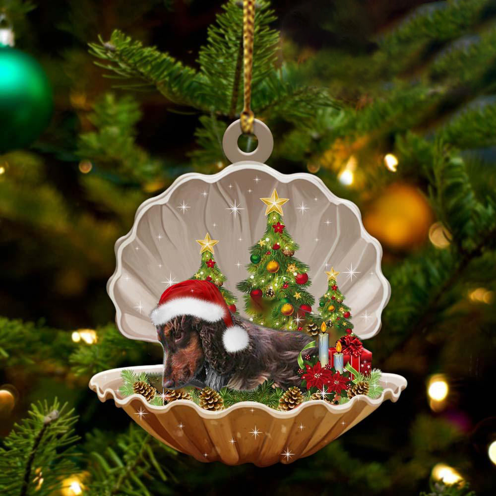 Cocker Spaniel2 - Sleeping Pearl in Christmas Two Sided Ornament - Christmas Ornaments For Dog Lovers