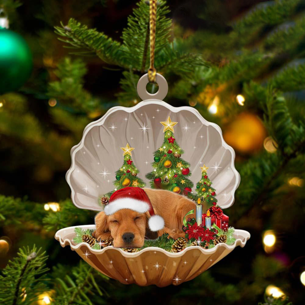 Cocker Spaniels3 - Sleeping Pearl in Christmas Two Sided Ornament - Christmas Ornaments For Dog Lovers