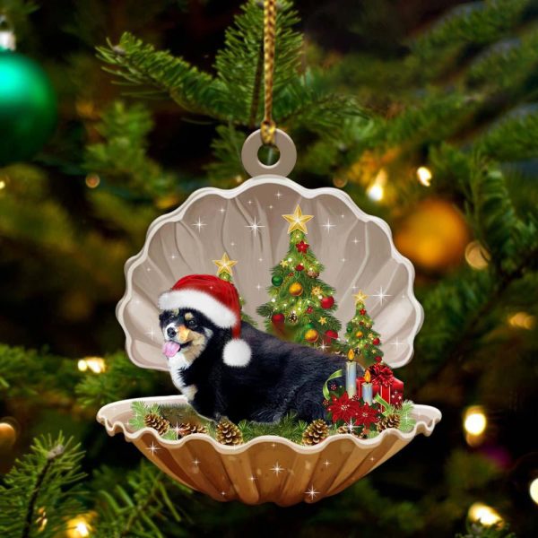 Corgi 2 – Sleeping Pearl in Christmas Two Sided Ornament – Christmas Ornaments For Dog Lovers