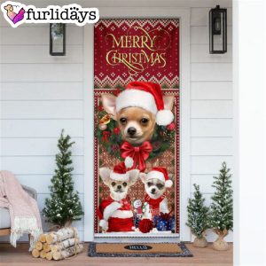 Dachshund Happy House Christmas Door Cover Dachshund Lover Gifts Xmas Outdoor Decoration Gifts For Dog Lovers 6