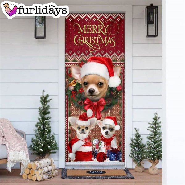 Dachshund Happy House Christmas Door Cover – Xmas Gifts For Pet Lovers – Christmas Decor