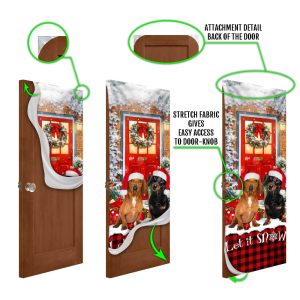 Dachshunds Christmas Door Cover Dachshund Lover Gifts Door Christmas Cover Gifts For Dog Lovers 6