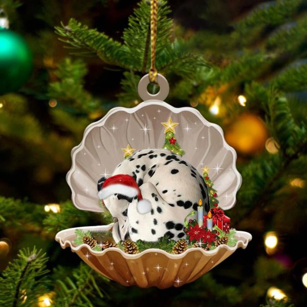 Dalmatian3 – Sleeping Pearl in Christmas Two Sided Ornament – Christmas Ornaments For Dog Lovers