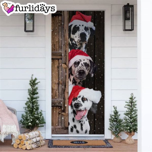 Dalmatian Christmas Door Cover – Xmas Gifts For Pet Lovers – Christmas Decor