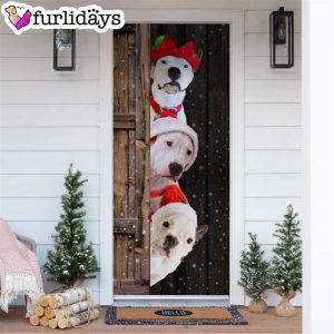 Dogo Argentino Christmas Door Cover Xmas Gifts For Pet Lovers Christmas Gift For Friends