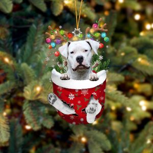 Dogo Argentino In Snow Pocket Christmas…