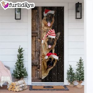 Dutch Shepherd Dog Christmas Door Cover Xmas Gifts For Pet Lovers Christmas Gift For Friends
