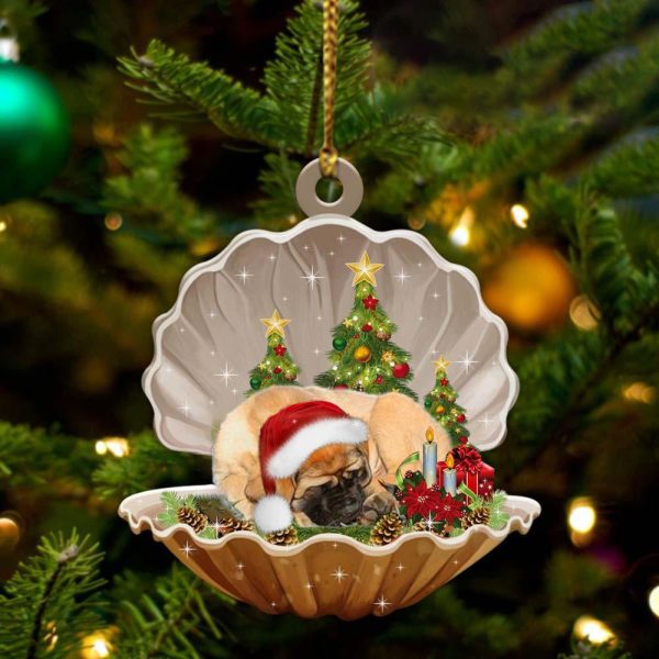English Mastiff3 – Sleeping Pearl in Christmas Two Sided Ornament – Christmas Ornaments For Dog Lovers