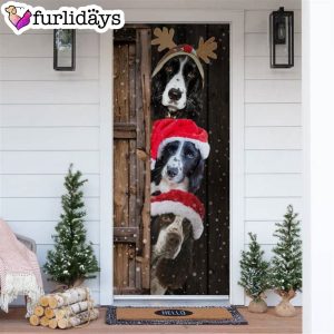 English Springer Spaniel Christmas Door Cover Xmas Gifts For Pet Lovers Christmas Gift For Friends