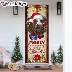 Farm Cattle Mooey Christmas Door Cover Christmas Door Cover Decorations Unique Gifts Doorcover 6