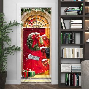 Farmhouse Chicken Christmas Door Cover Unique Gifts Doorcover 4