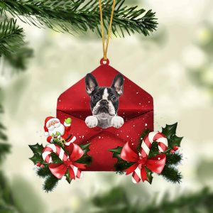 French Bulldog Christmas Letter Ornament –…