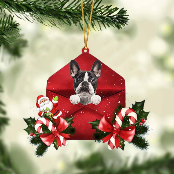 French Bulldog Christmas Letter Ornament – Car Ornament – Gifts For Pet Owners