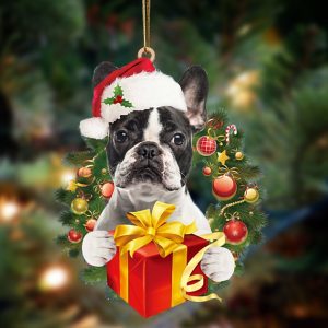 French Bulldog Give Gifts Hanging Ornament…