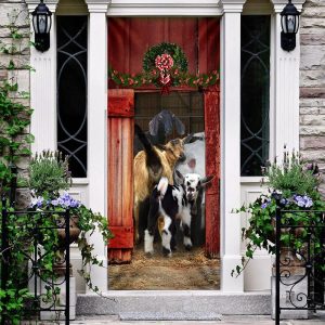 Funny Family Goat Door Cover Unique Gifts Doorcover Housewarming Gifts 2